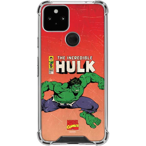 Marvel Classic Comics The Incredible Hulk Google Pixel 5 Clear Case